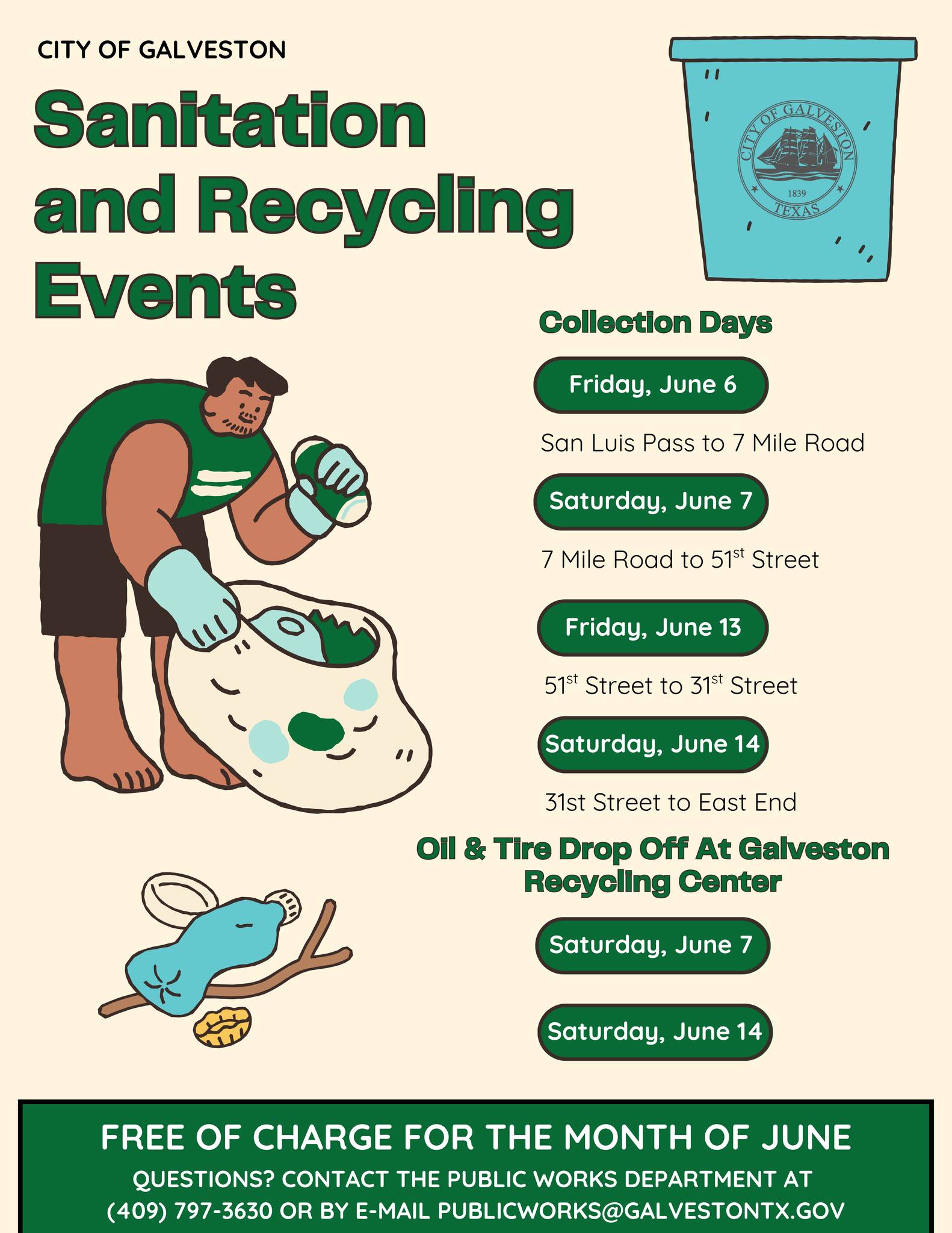 Sanitation June 2025 Clean up events